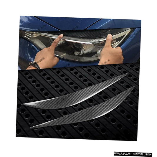 2014-2018 BMW F80 M3 F82 F83 M4リアルカーボンファイバーヘッドライトアイリッドカバー  FOR 2014-2018 BMW F80 M3 F82 F83 M4 REAL CARBON FIBER HEADLIGHT EYE LID COVER