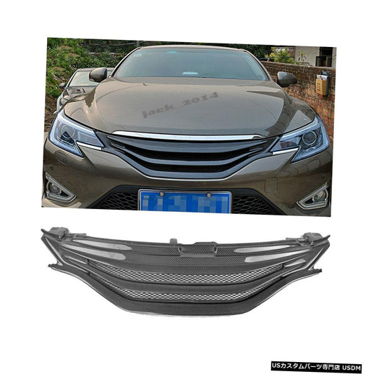 Toyota Mark X / Reiz 2013-2015リアルカーボンファイバーフロントバンパーメッシュグリルグリル  For Toyota Mark X /Reiz 2013-2015 real Carbon Fiber Front Bumper Mesh Grille Grill