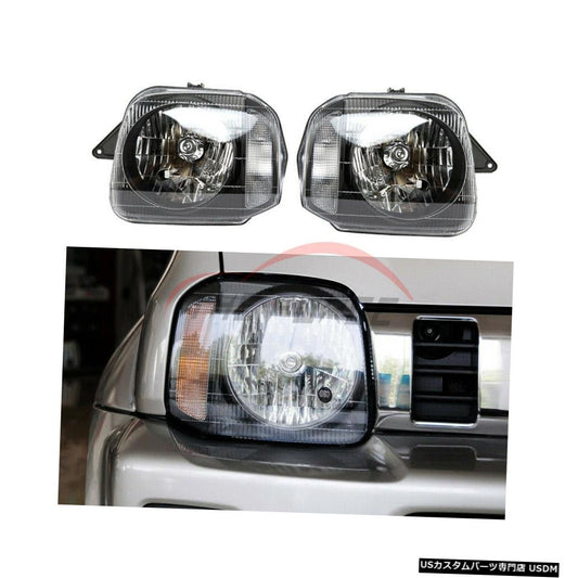 スズキジムニー1998-2015車のヘッドライトフロント高品質ライトランプ駆動ランプトリム2ピース  For Suzuki Jimny 1998-2015 Car Headlight Front High quality Lights Lamps Driving Lamp Trim 2pcs