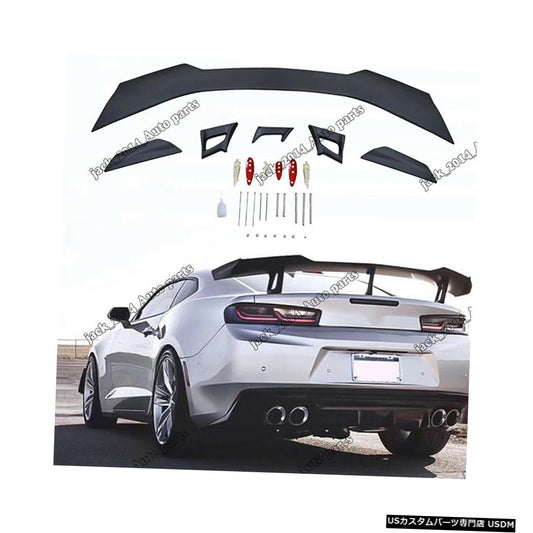 ZL1 1LEスタイルブラックリアトランクリッドウイングスポイラーフィット2016 2017 2018 2019シボレーカマロ  ZL1 1LE Style Black Rear Trunk Lid Wing Spoiler Fit for 2016 2017 2018 2019 Chevrolet Camaro