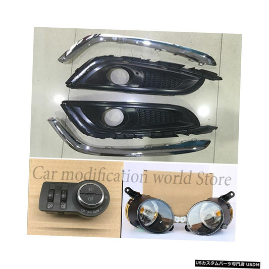 ビュイックリーガル2014 2015車高品質フォグランプランプフレーム+フォグランプ+スイッチボタン交換  For Buick Regal 2014 2015 Car High quality Fog Light Lamp Frame+Foglamp+Switch Button Replace