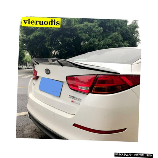 車のスタイリングRスタイル光沢カーボンファイバー/ FRPリアトランクスポイラーウイングKIA k5オプティマ2014 2015  car-styling R style luster Carbon Fiber/FRP Rear Trunk Spoiler Wing fit For KIA k5 Optima 2014 2015