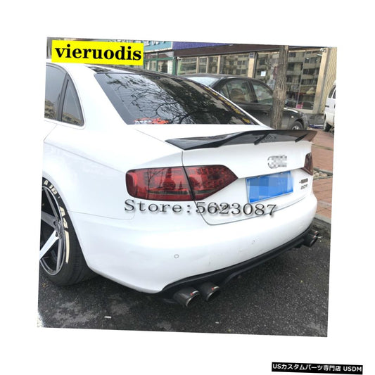 RスタイルカーボンファイバーリアトランクスポイラーウィングアウディA5 4ドアセダン2010-2015  R Style Carbon Fiber Rear Trunk spoiler Wing Fit For Audi A5 4Doors Sedan 2010 - 2015