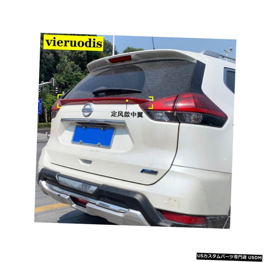 日産エクストレイルローグT32 2014-2017 ABS未塗装カラーリアスポイラーウィングトランクリップブーツカバーカースタイリング  For Nissan X-Trail Rogue T32 2014 -2017 ABS Plastic Unpainted Color Rear Spoiler Wing Trunk Lip Boot Cover Car Styling