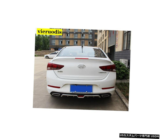 ヒュンダイバーナスポイラー2017 ABS材料車のリアウイングプライマーカラーリアスポイラーヒュンダイバーナスポイラー2017  For Hyundai Verna Spoiler 2017 ABS Material Car Rear Wing Primer Color Rear Spoiler For Hyundai Verna Spoiler 2017