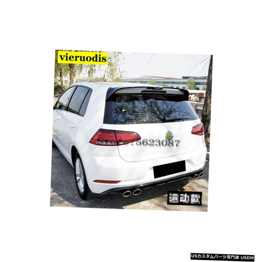 フォルクスワーゲンゴルフ7 MK7 2013-2017プライマーまたは炭素繊維装飾パターンリアウィングゴルフスポイラー用高品質ABSスポイラー  High quality ABS spoiler For Volkswagen Golf 7 MK7 2013-2017 primer or Carbon Fiber Decorative pattern rear wing Golf spoiler