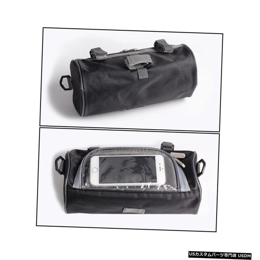 オートバイのフロントハンドルバーフォークストレージバッグコンテナー生地防水モトジッパーパッケージ  Motorcycle Front Handlebar Fork Storage Bag Container Fabric Waterproof Moto Zipper Package