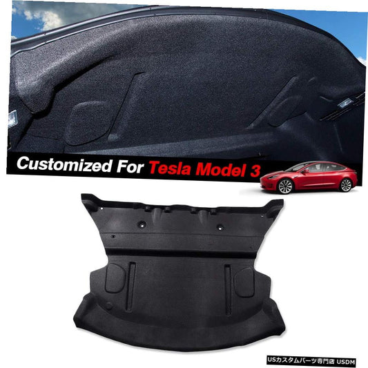 テスラモデル3車のリアトランク防音綿マットSoundProof保護パッドノイズ低減マットカーアクセサリー  For Tesla Model 3 Car Rear Trunk Soundproof Cotton Mat SoundProof Protective Pad Noise Reduction Mat Car Accessories