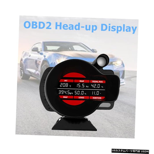 OBDゲージDO916ヘッドアップディスプレイ車デジタルダッシュブースト水温電圧速度ゲージ走行距離計タコメーターMAP診断ツール  OBD Guage DO916 Head Up Display Car Digital Dash Boost Water Temp Voltage Speed Gauge Odometer Tachometer MAP Diagnostic Tool