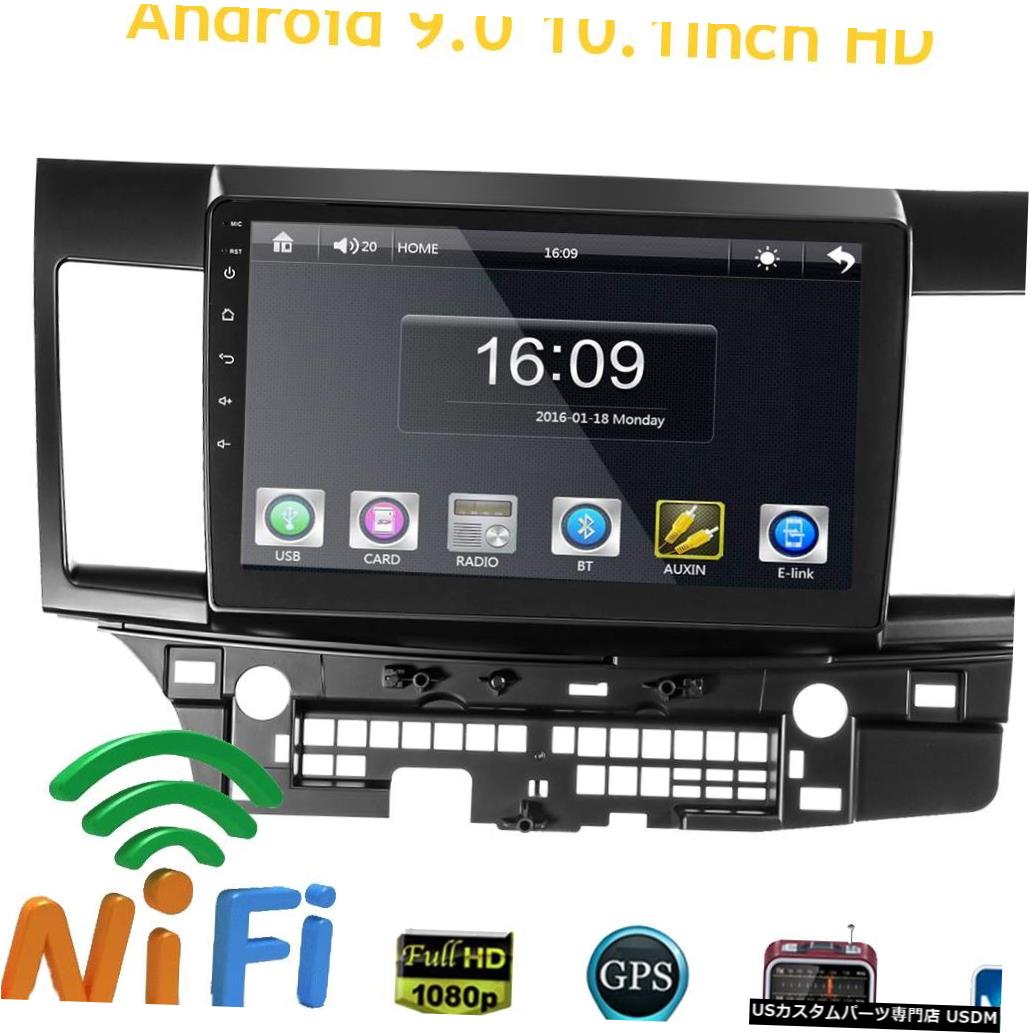 YUEHOO 10.1インチ2 DIN Android 9.0車ステレオクワッドコアMP5プレーヤーGPS WIFI FM AMラジオ三菱ランサー車マルチメディア  YUEHOO 10.1 Inch 2 DIN Android 9.0 Car Stereo Quad Core MP5 Player GPS WIFI FM AM Radio For Mitsubishi Lancer Car Multimedia