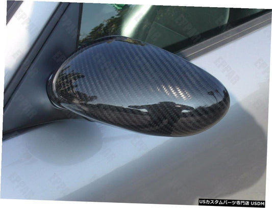 1997?2004年のポルシェ996ターボS用のリアルカーボンファイバーオーバーレイミラーカバー  Real Carbon Fiber Overlay Mirror Covers for 1997-2004 Porsche 996 Turbo S