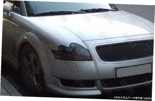 2000-2006アウディTTロードスタークーペMK1の未塗装ガラス繊維ヘッドライトまぶたまゆ毛  Unpainted Fiberglass Headlight Eyelids Eyebrows for 2000-2006 Audi TT Roadster Coupe MK1