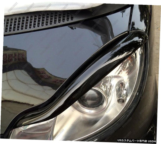 未塗装FRPヘッドライト眉毛まぶた2007-2014スマートフォーツーFor2タイプD  Unpainted FRP Headlight Eyebrows Eyelids for 2007-2014 Smart Fortwo For2 Type D