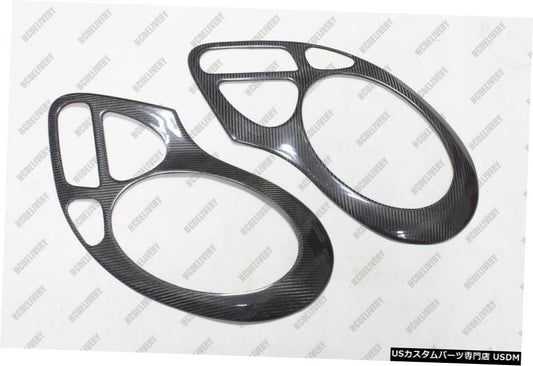 ポルシェ911 996 986ボクスター用炭素繊維ヘッドライトまぶたまゆカバー  Carbon Fiber Headlight Eyelids Eyebrows Covers for Porsche 911 996 986 Boxter