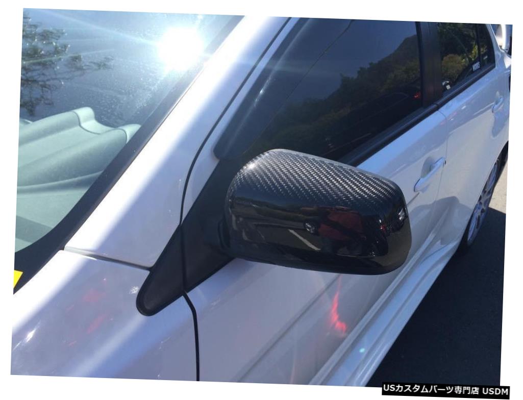 2003-2007三菱ランサーEVO 7 8 9のカーボンファイバー装着サイドミラーカバー  Carbon Fiber Put-on Side Mirror Covers for 2003-2007 Mitsubishi Lancer EVO 7 8 9