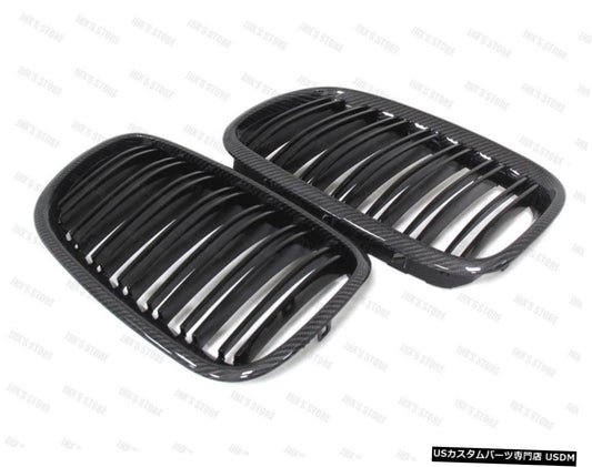 2008-2013 BMW X5 E70 / X6 E71タイプCのカーボンファイバーフロント腎臓グリルグリル  Carbon Fiber Front Kidney Grill Grille for 2008-2013 BMW X5 E70 /X6 E71 Type C