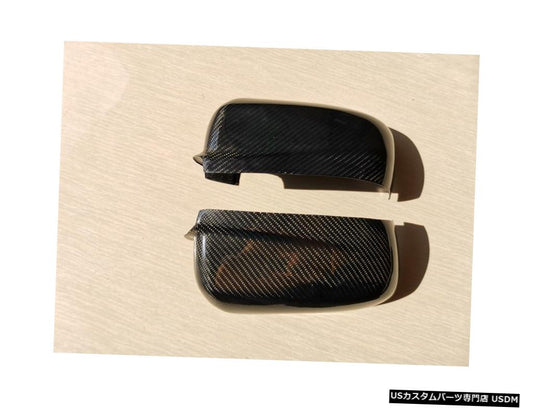 2003-2007年のカーボンファイバーテープオンサイドミラーカバー三菱アウトランダー2004 2005 2006  Carbon Fiber Tape-on Side Mirror Covers for 2003-2007 Mitsubishi Outlander 2004 2005 2006