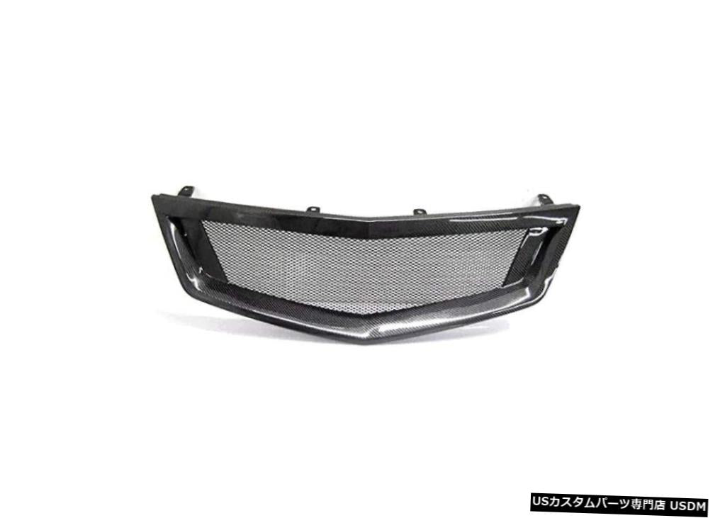 2009-2013 2010 2012 2011アキュラTSXタイプB用カーボンファイバーフロントメッシュグリルグリル  Carbon Fiber Front Mesh Grill Grille for 2009-2013 2010 2012 2011 Acura TSX Type B