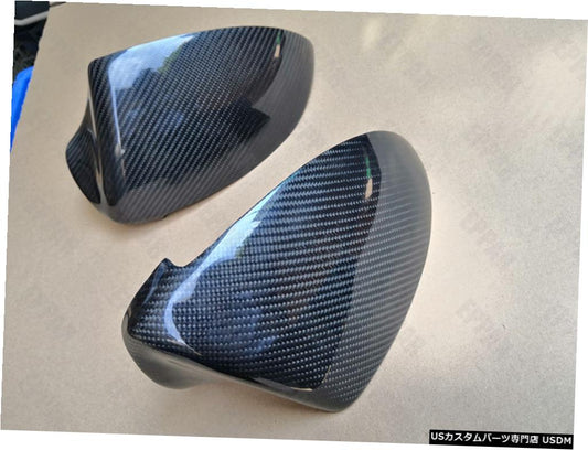 2006-2010 BMW E63 E64 M6用カーボンファイバーオーバーレイサイドミラーカバー  Carbon Fiber Overlay Side Mirror Covers for 2006-2010 BMW E63 E64 M6