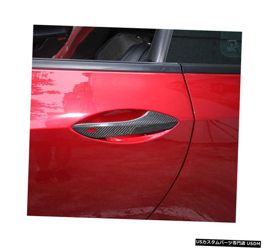レクサスRX RX200t RX350 RX450h 2016-2019と互換性のある新しいカーボンファイバーハンドルカバー  New Carbon Fiber Handle Covers Compatible With Lexus RX RX200t RX350 RX450h 2016-2019