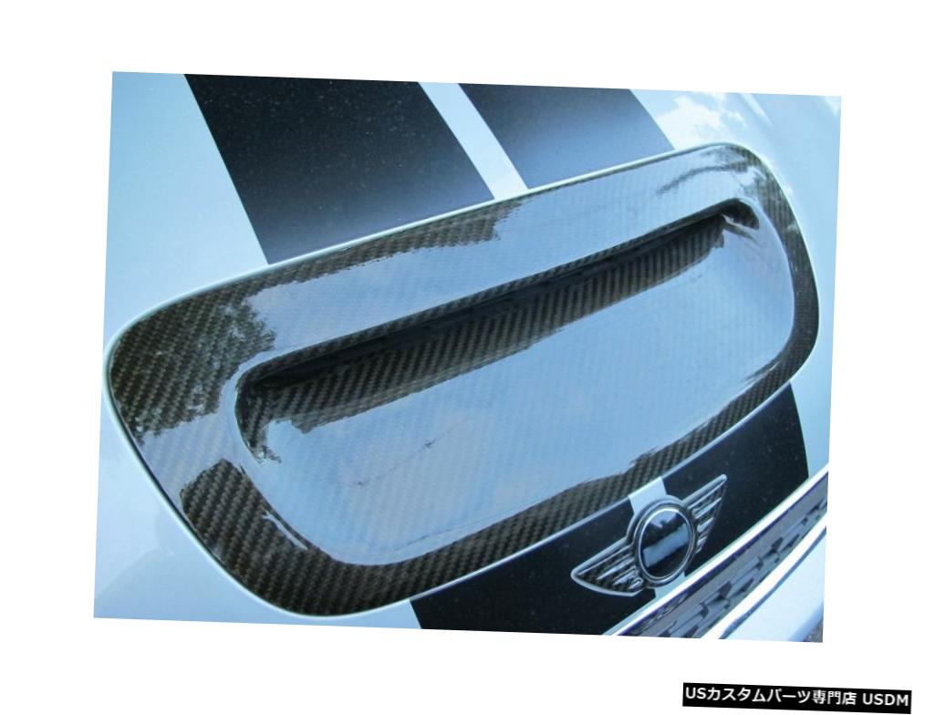 カーボンファイバーフードボンネットスクープカバー（ミニクーパーS R55 R56 R57 R58 R59 07-13用）  Carbon Fiber Hood Bonnet Scoop Cover for Mini Cooper S R55 R56 R57 R58 R59 07-13