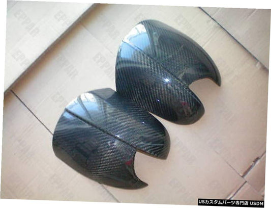 1999-2002メルセデスベンツW210 EクラスE200用のリアルカーボンファイバーオーバーレイミラーカバー  Real Carbon Fiber Overlay Mirror Covers for 1999-2002 Mercedes-Benz W210 E Class E200