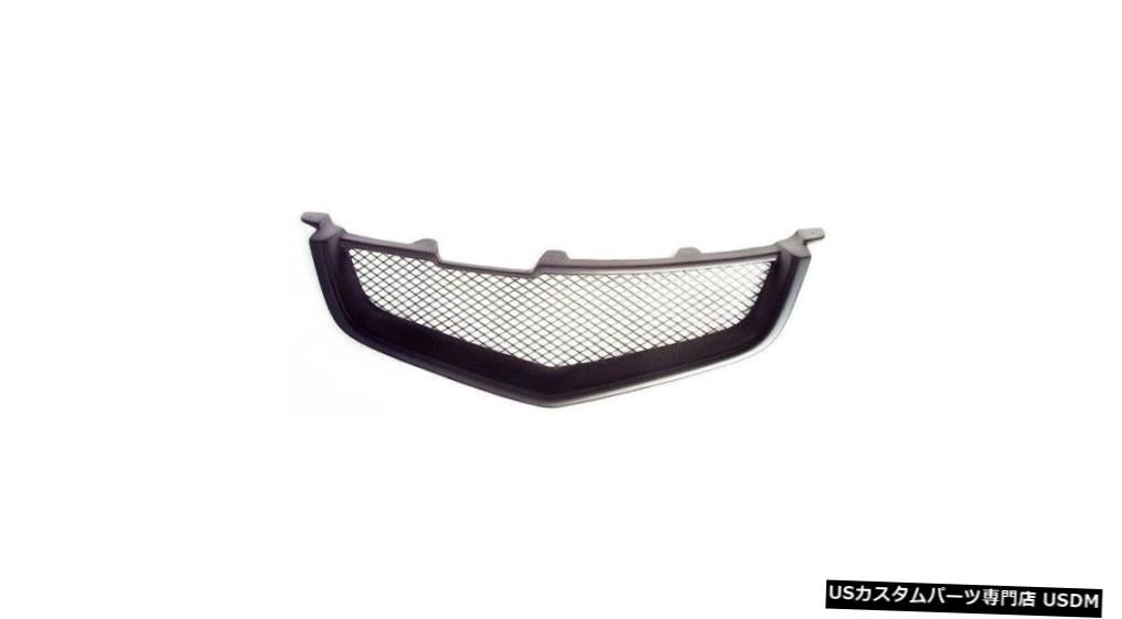 2009-2012 Acura TSX 2010 2011タイプBの未塗装ガラス繊維フロントメッシュグリルグリル  Unpainted Fiberglass Front Mesh Grille Grill for 2009-2012 Acura TSX 2010 2011 Type B