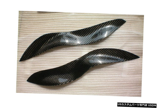 2003-2006スマートフォーツー450用カーボンファイバーヘッドライトまぶたまゆ毛  Carbon Fiber Headlight Eyelids Eyebrows for 2003-2006 Smart Fortwo 450
