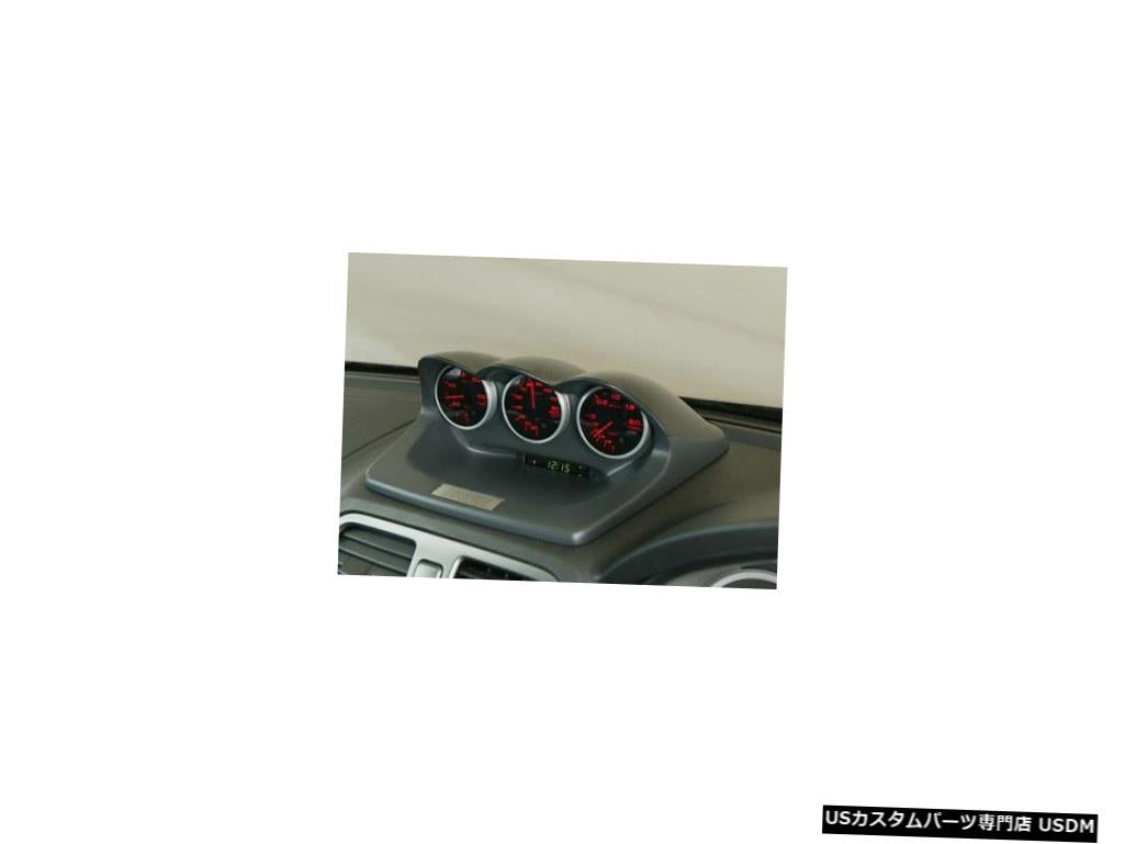 2002-2007スバルインプレッサWRX StiタイプA用の未塗装のトリプルメーターゲージポッド  Unpainted Triple Meter Gauge Pod for 2002-2007 Subaru Impreza WRX Sti Type A