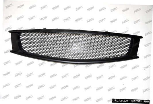 2008-2013インフィニティG37クーペスタイルAのブラックグラスファイバーフロントメッシュグリルグリル  Black Fiberglass Front Mesh Grill Grille for 2008-2013 Infiniti G37 Coupe Style A